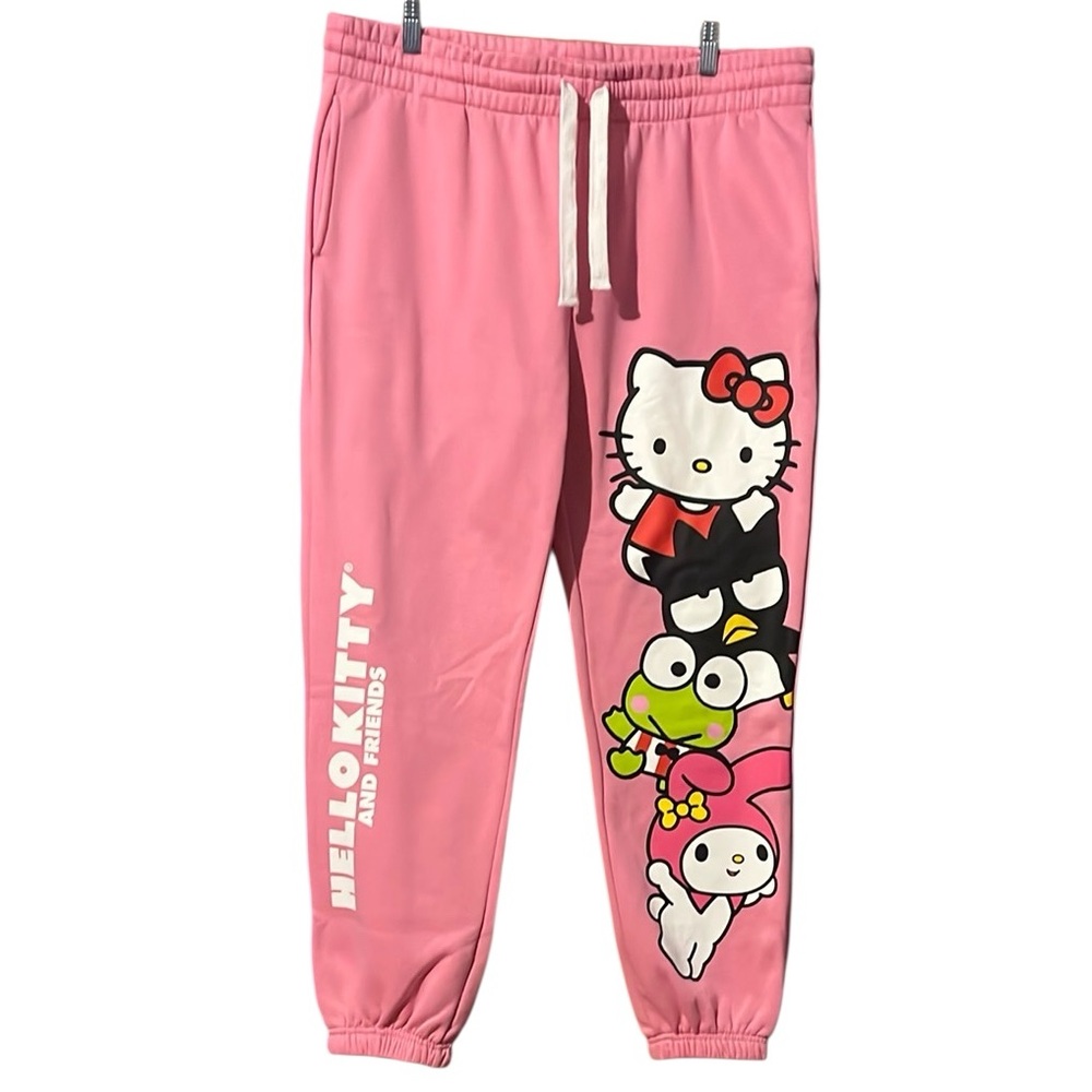 Hello Kitty and Friends Pink and white Junior's Joggers Sweatpants